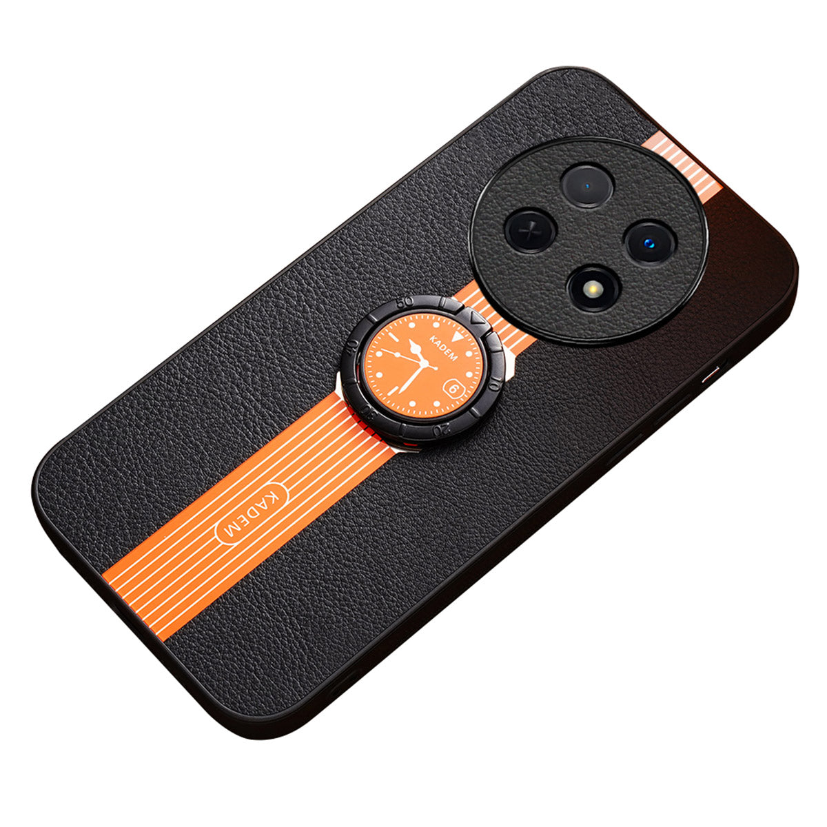 KADEM For Realme 12 Cover Ring Kickstand Watch Pattern Anti-scratch Phone Back Case KADEM For Realme 12 Cover Ring Kickstand Watch Pattern Anti-scratch Phone Back Case